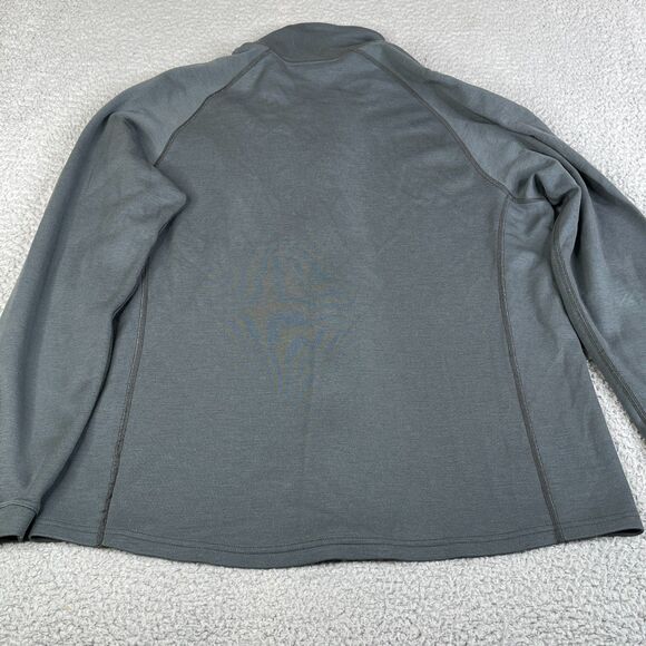 Smartwool Sweater Men L Gray Merino Wool Full Zip Pockets Thumb Hole Tech Pocket - Picture 7 of 7